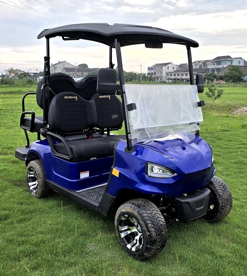 48v electric golf cart 4 seater renegade x edition utility golf utv – blue