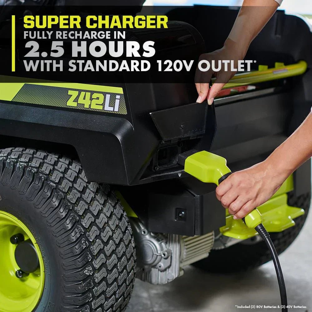 ryobi 80v hp brushless 42 in. battery electric cordless zero turn riding mower batteries and charger 80v batteries 40v ryobi 80v hp brushless 42 in. battery electric cordless zero turn riding mower batteries and charger 80v batteries 40v