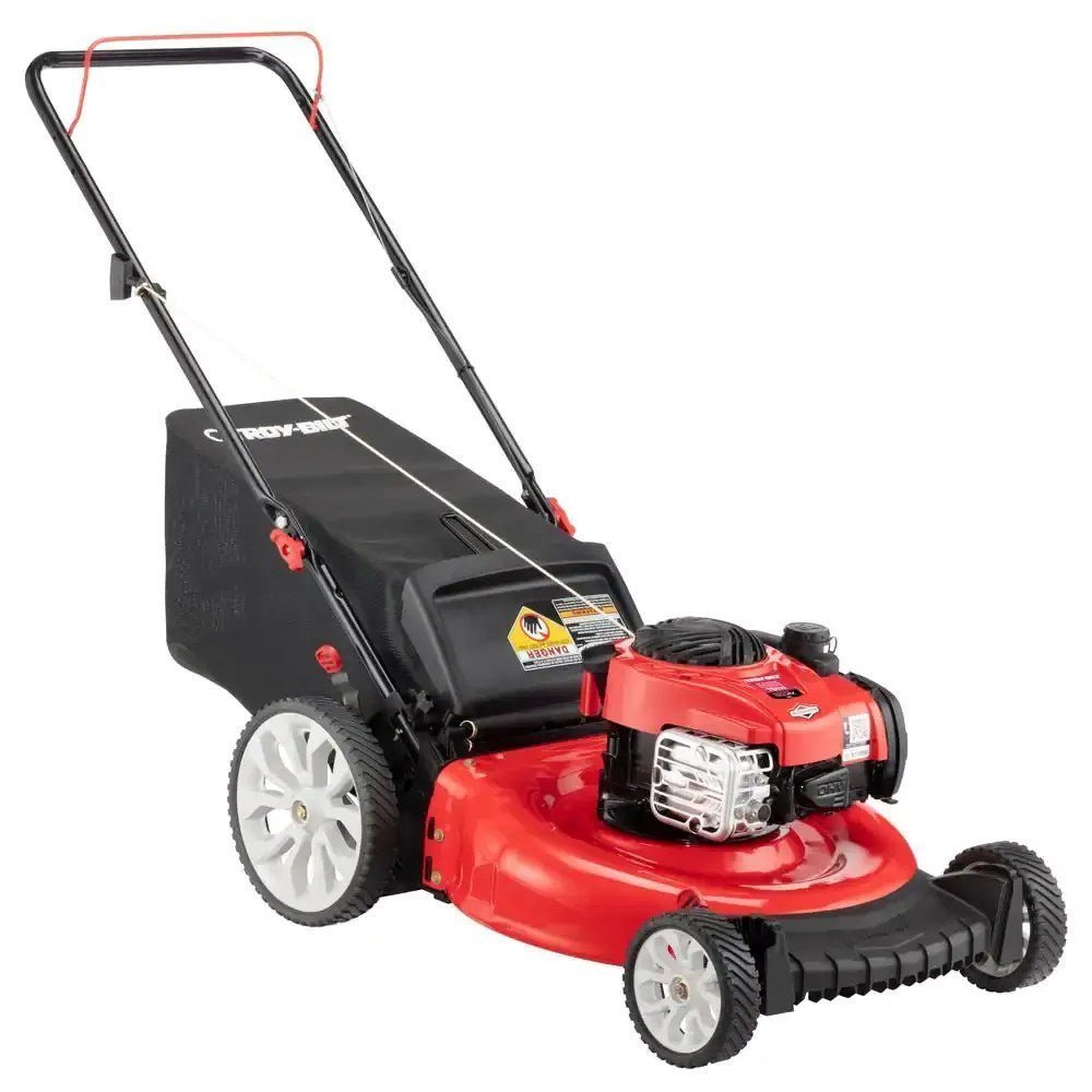 21in. 140cc briggs & stratton self propelled gas lawn mower with mulching kit included