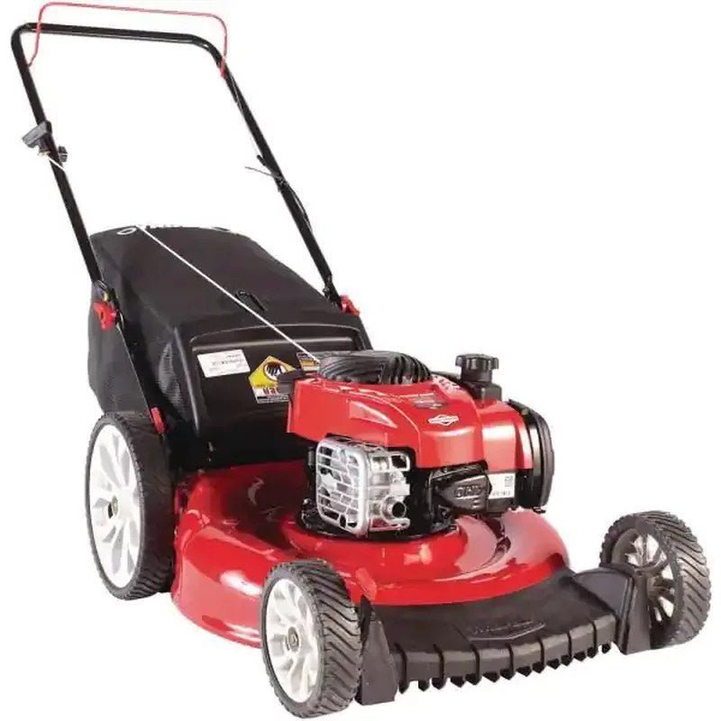 21in. 140cc briggs & stratton self propelled gas lawn mower with mulching kit included