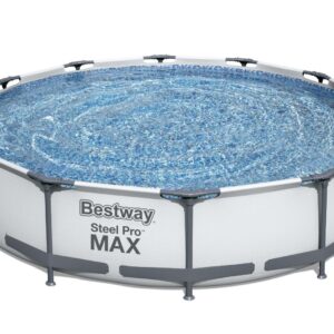 bestway steel pro 12ft x 30in frame above ground pool set with pump