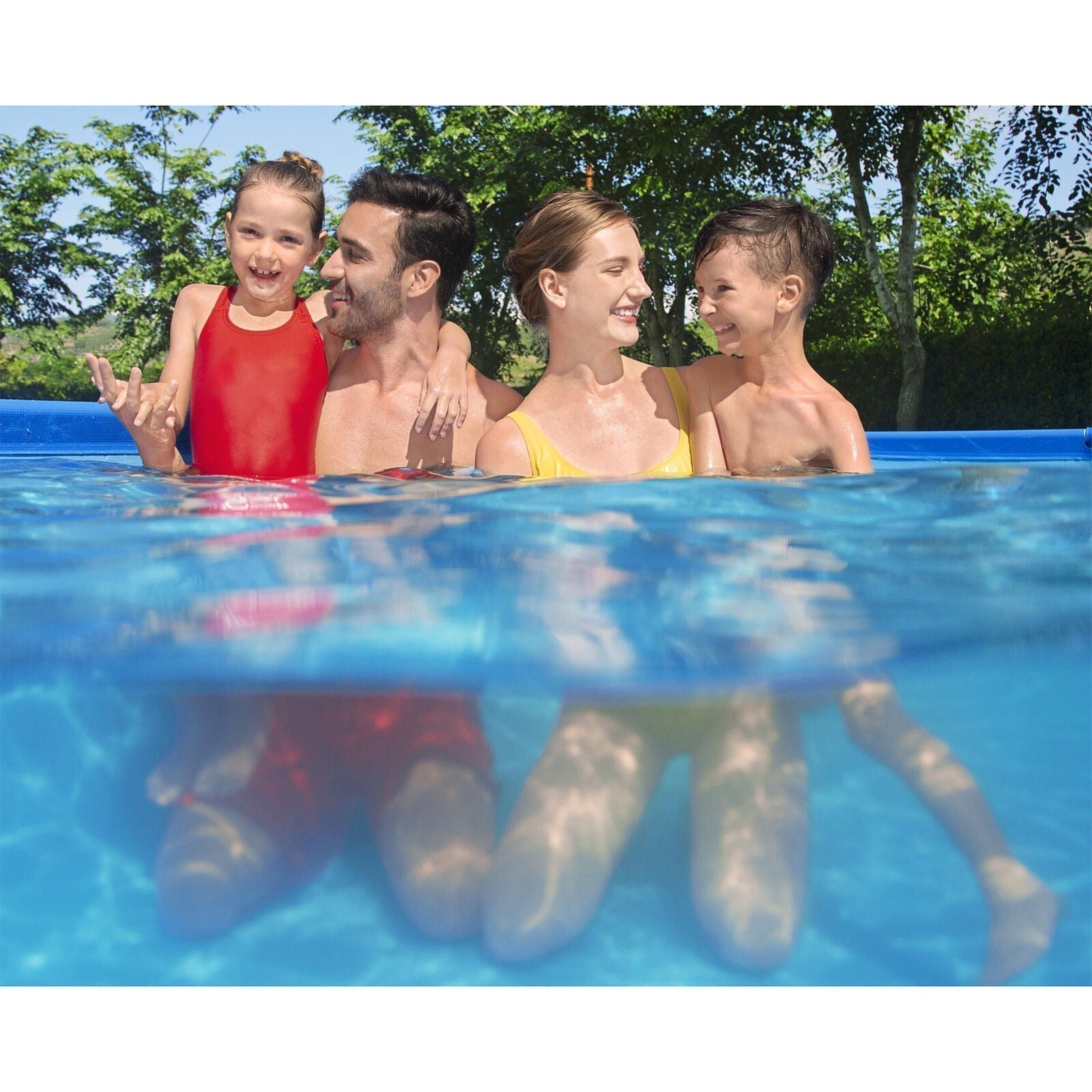 bestway steel pro 13′ x 7′ x 32″ rectangular above ground outdoor swimming pool bestway steel pro 13′ x 7′ x 32″ rectangular above ground outdoor swimming pool