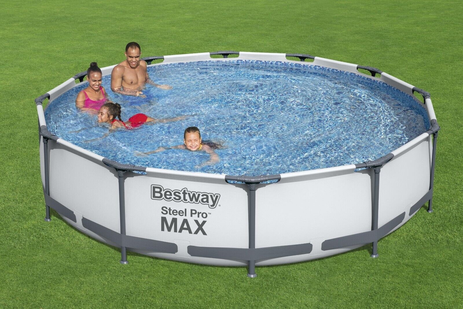 bestway steel pro 12ft x 30in frame above ground pool set with pump bestway steel pro 12ft x 30in frame above ground pool set with pump