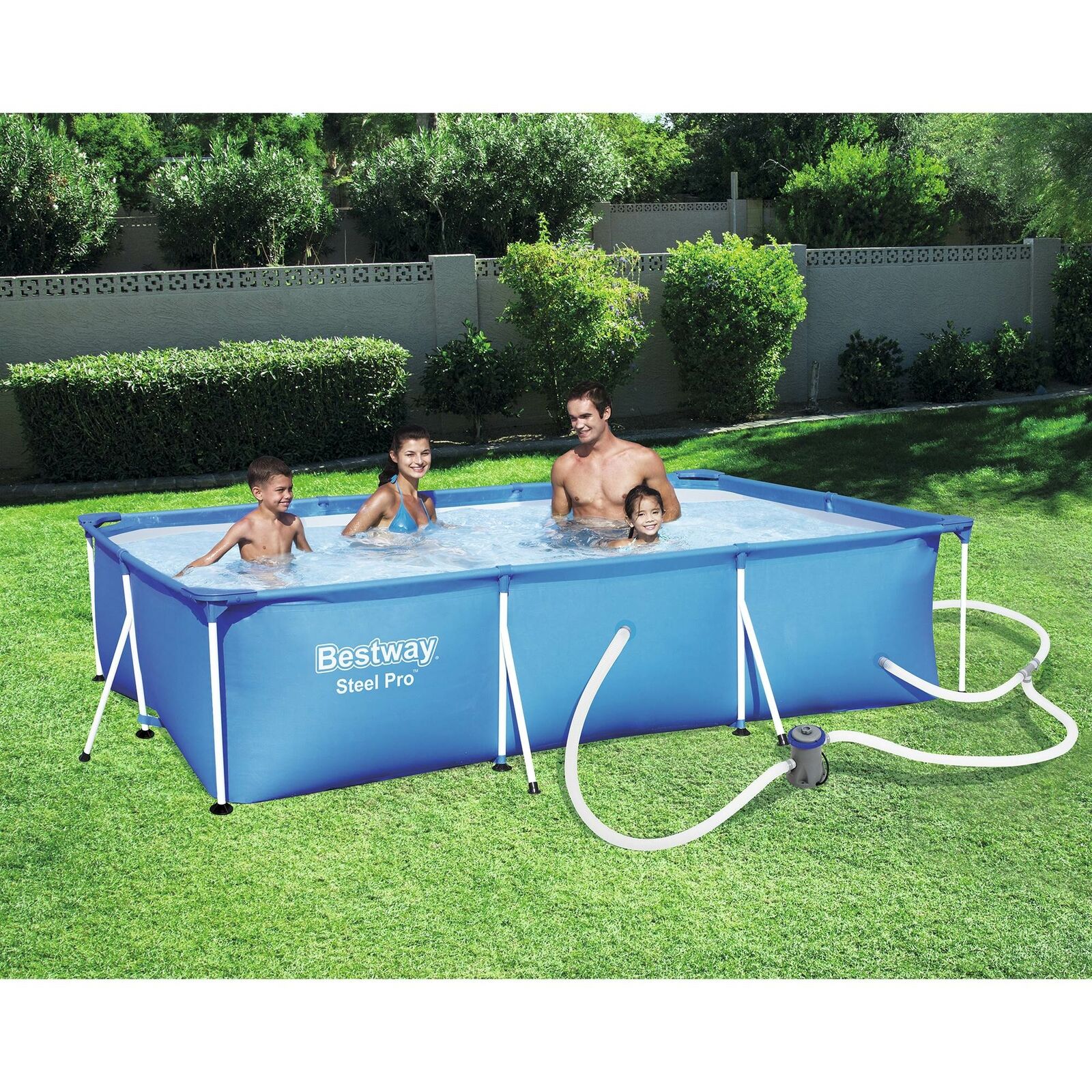 bestway steel pro 118 x 79 x 26″ frame above ground pool set bestway steel pro 118 x 79 x 26″ frame above ground pool set