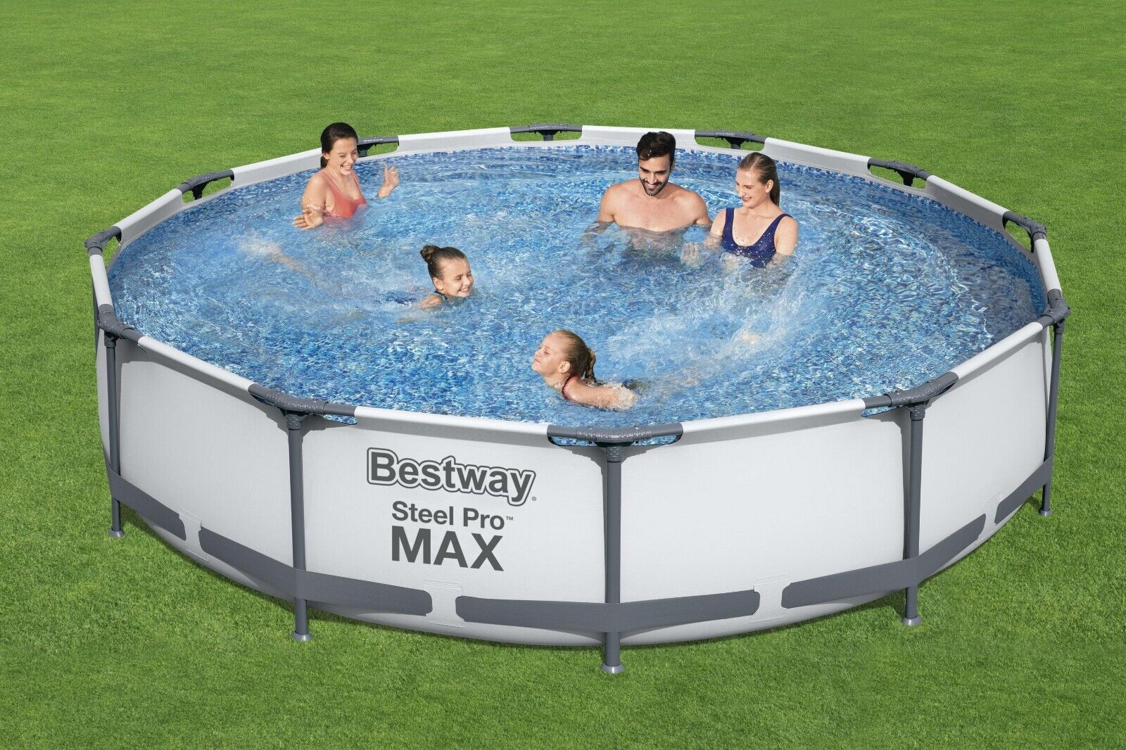 bestway steel pro 12ft x 30in frame above ground pool set with pump bestway steel pro 12ft x 30in frame above ground pool set with pump