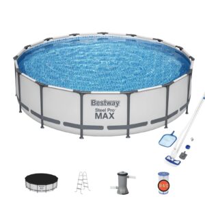 bestway steel pro max 15ft frame above ground swimming pool set