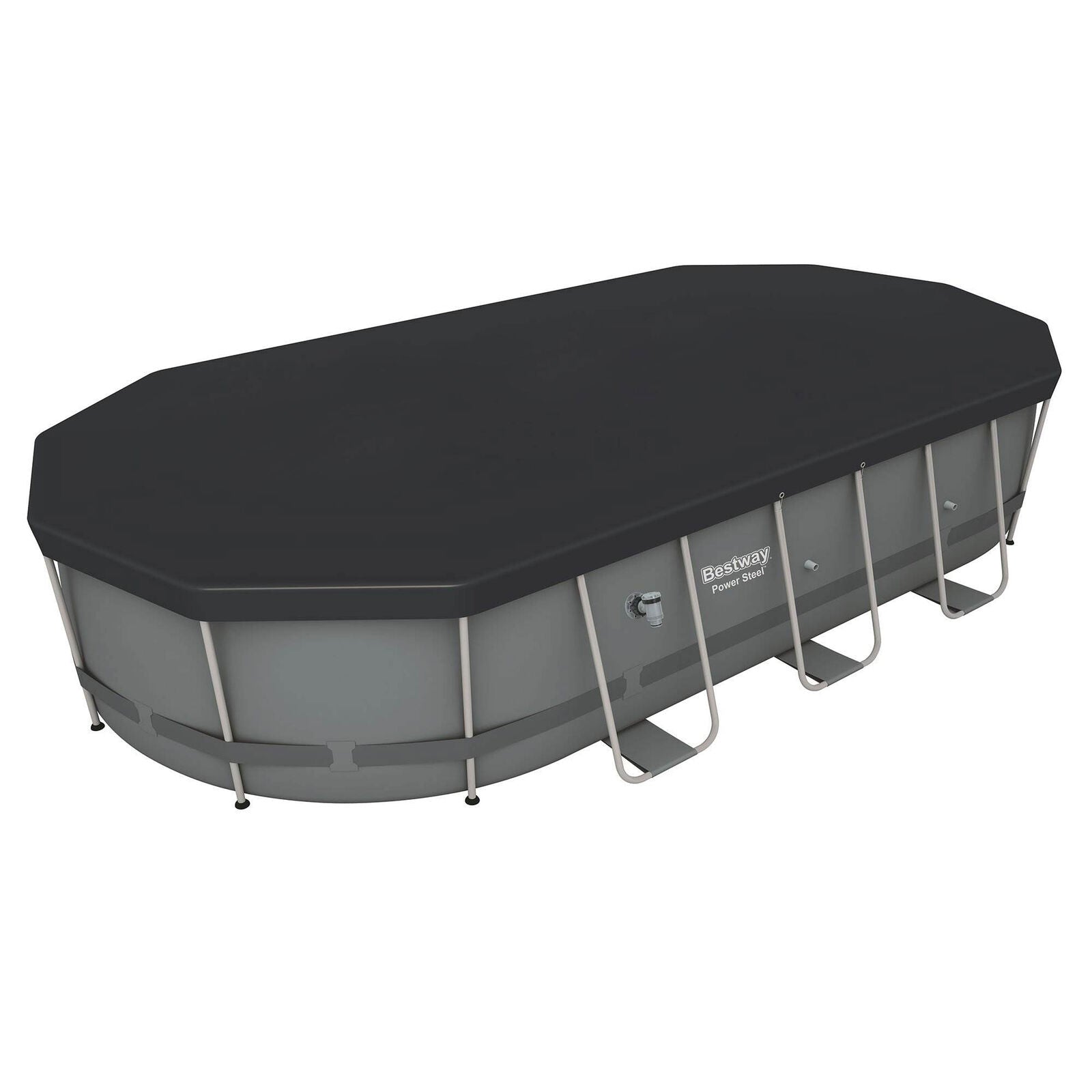 bestway power steel 18′ x 9′ x 48″ oval above ground outdoor swimming pool set bestway power steel 18′ x 9′ x 48″ oval above ground outdoor swimming pool set
