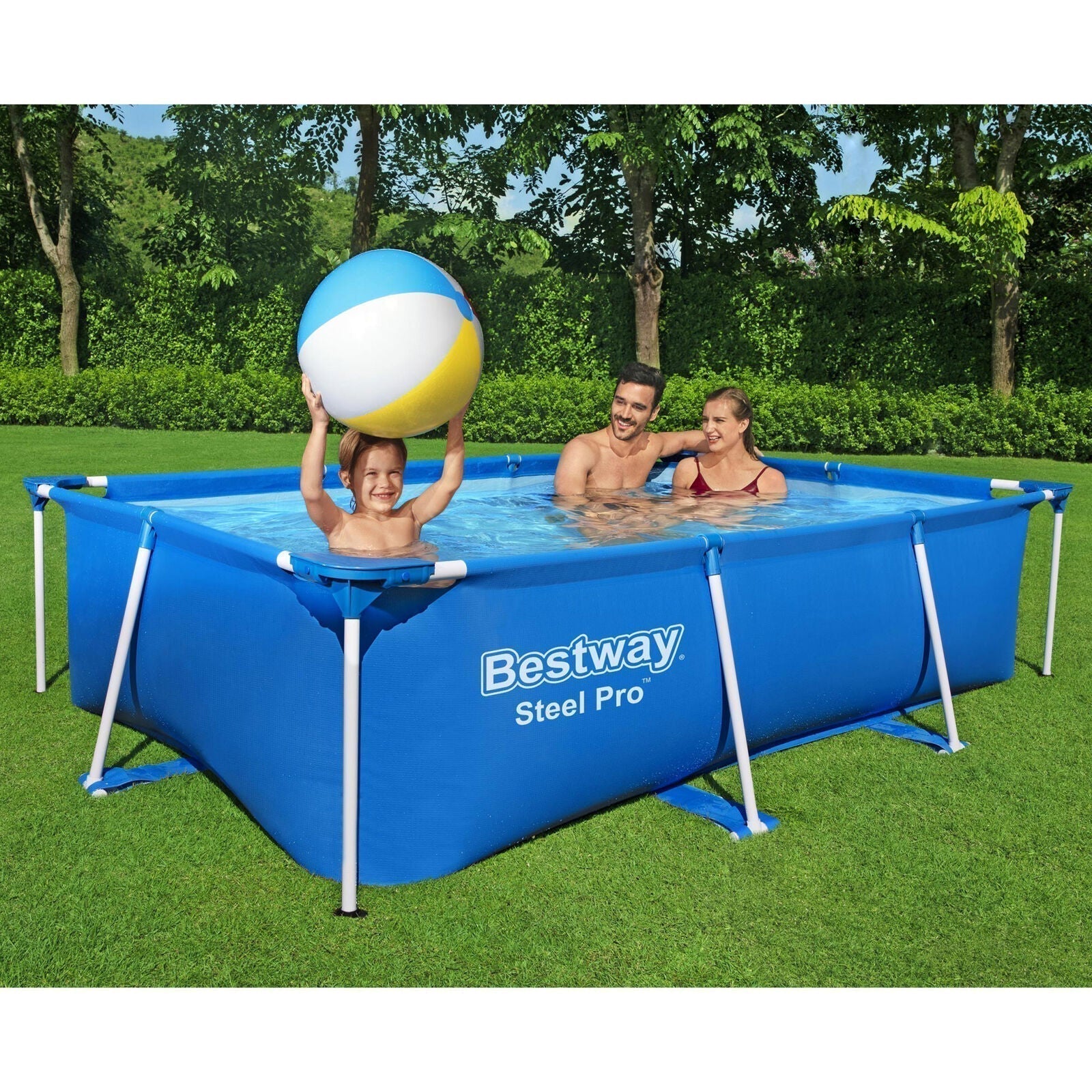 bestway steel pro 8.5’x67″x24″ rectangular above ground outdoor swimming pool bestway steel pro 8.5’x67″x24″ rectangular above ground outdoor swimming pool