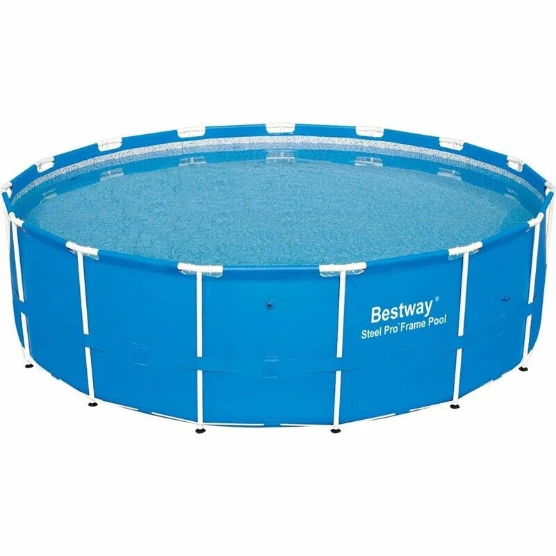 bestway 15ft x 48in steel pro frame above ground pool w/cartridge filter pump bestway 15ft x 48in steel pro frame above ground pool w/cartridge filter pump