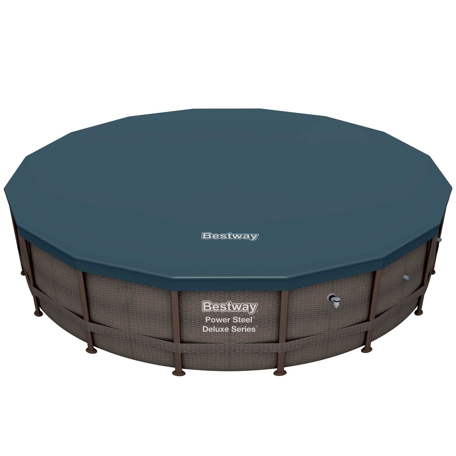 bestway power steel 14′ x 42″ above ground outdoor swimming pool set with pump bestway power steel 14′ x 42″ above ground outdoor swimming pool set with pump
