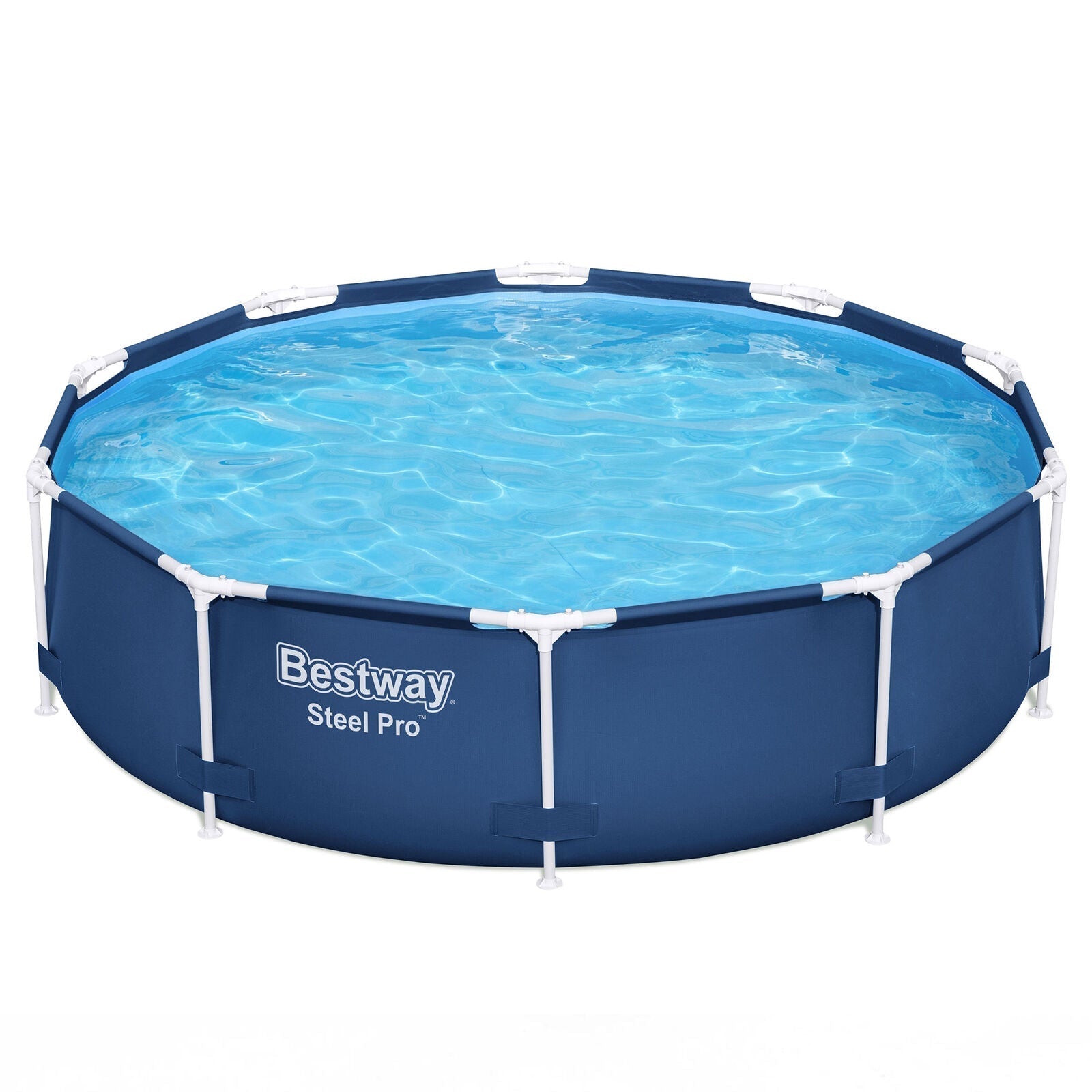 bestway steel pro 10’x30″ round above ground swimming pool set with filter pump bestway steel pro 10’x30″ round above ground swimming pool set with filter pump