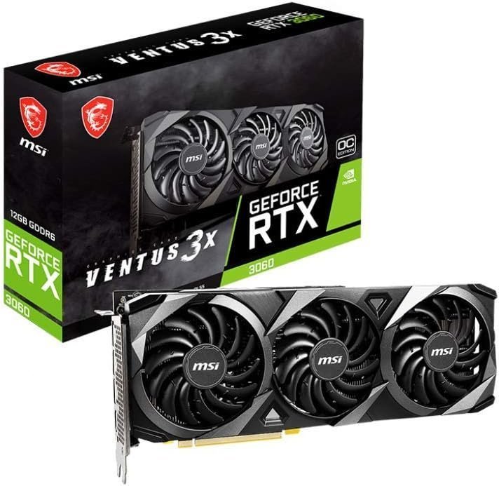 msi geforce rtx 3060 ventus 3x oc graphics card