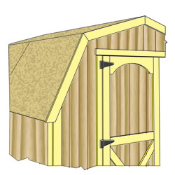 Brandon 12×16 Wood Storage Shed Kit – ALL Pre-Cut Storage Shed Kit Doors and Trim