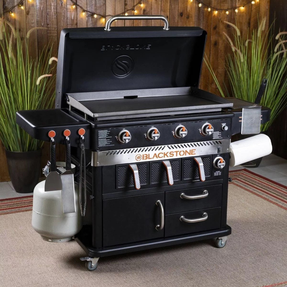 blackstone 1923 36 inch 4 burner griddle with air fryer – black blackstone 1923 36 inch 4 burner griddle with air fryer – black
