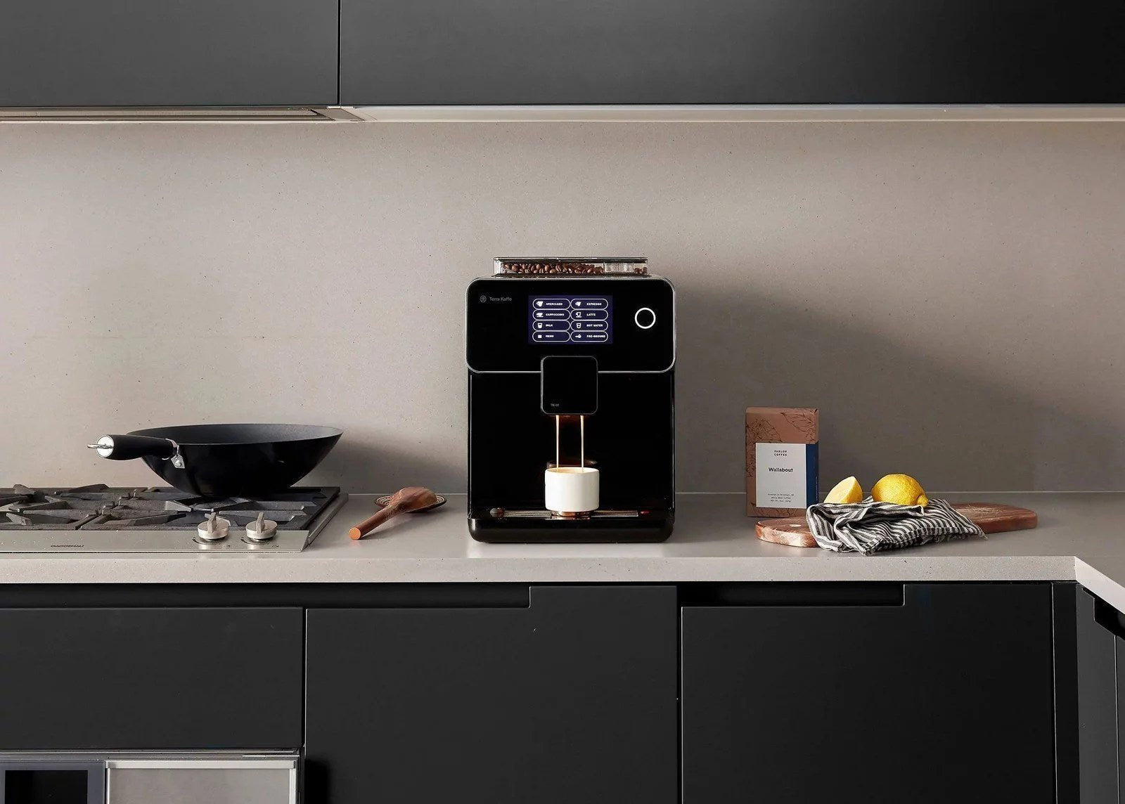 terra kaffe tk 01 espresso machine – black terra kaffe tk 01 espresso machine – black