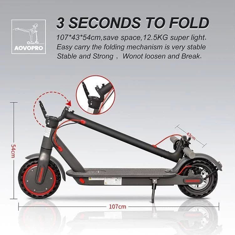 aovo pro foldable adult electric scooter m365