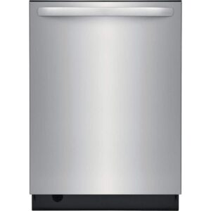 frigidaire 24 in. stainless steel top control built in tall tub dishwasher with stainless steel tub and 3rd level rack, 49 dba