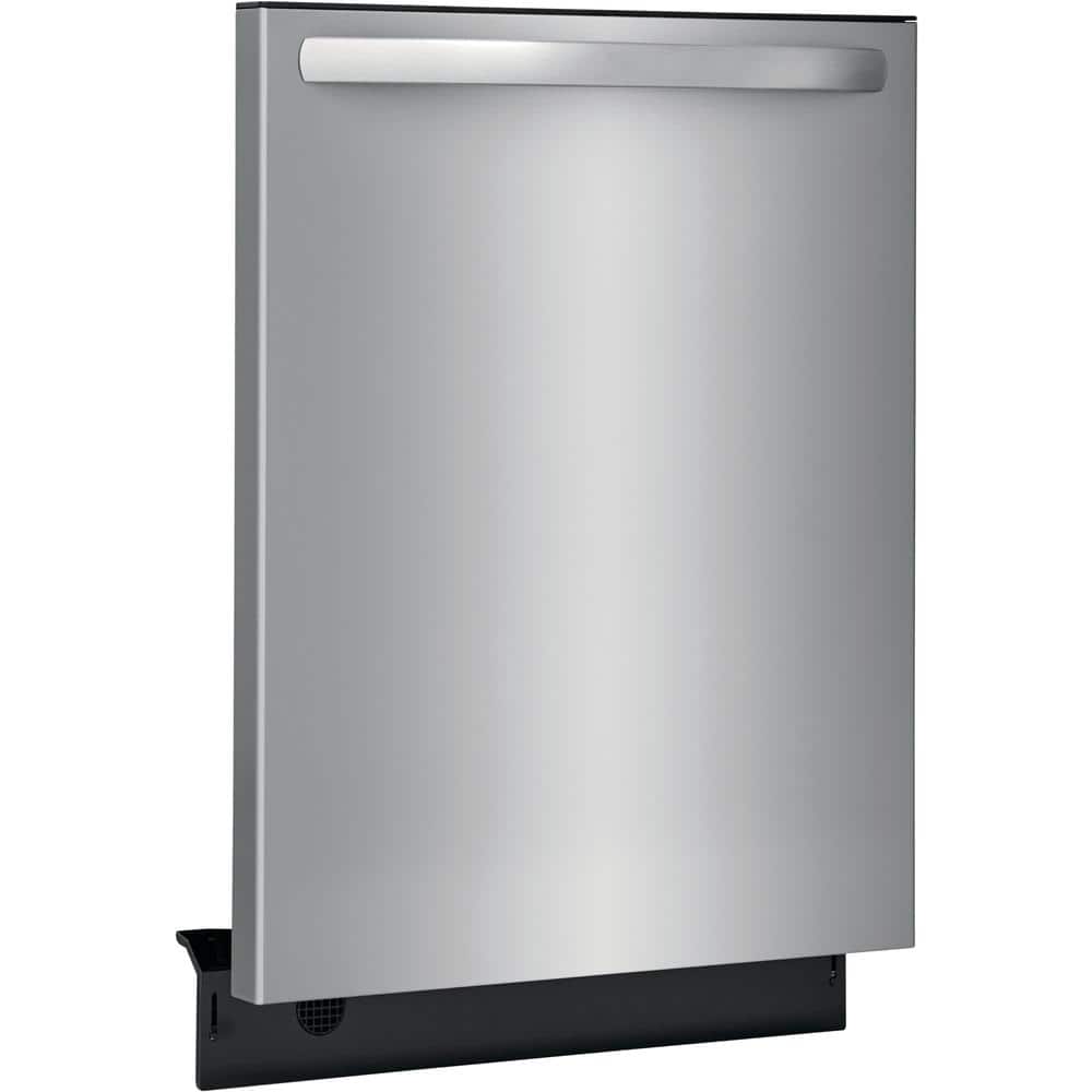 frigidaire 24 in. stainless steel top control built in tall tub dishwasher with stainless steel tub and 3rd level rack, 49 dba