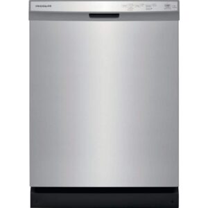 frigidaire 24 in. stainless steel front control built in tall tub dishwasher, 55 dba