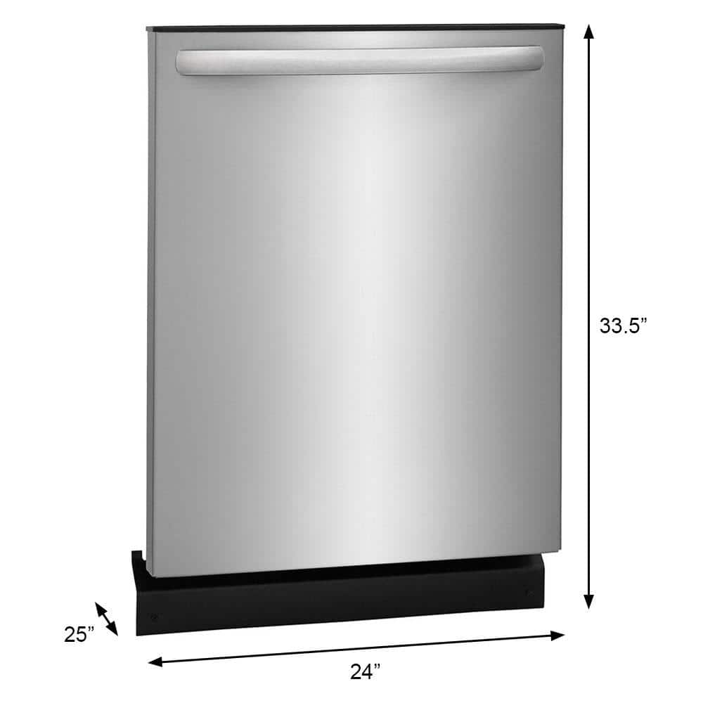 frigidaire 24 in. stainless steel top control built in tall tub dishwasher, energy star, 54 dba