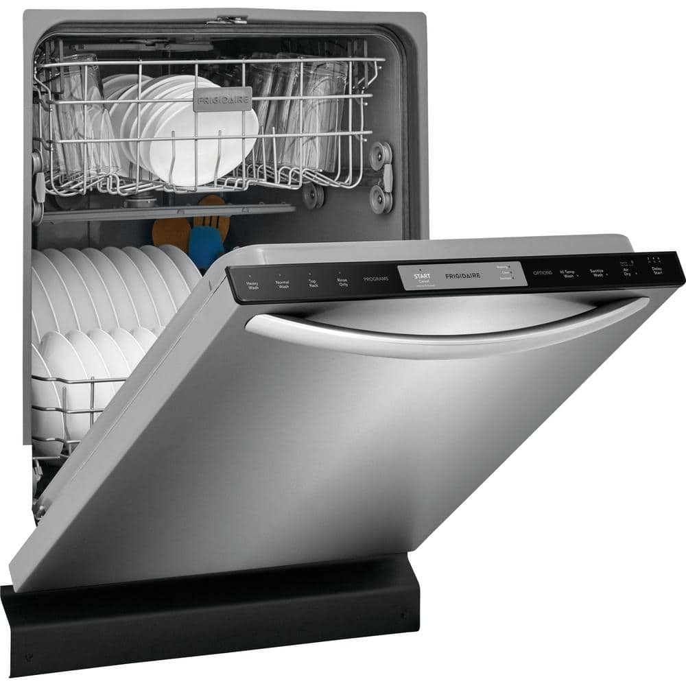frigidaire 24 in. stainless steel top control built in tall tub dishwasher, energy star, 54 dba