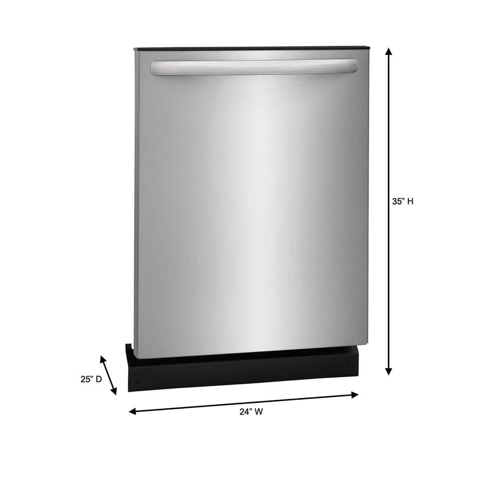 frigidaire 24 in. stainless steel top control built in tall tub dishwasher, energy star, 54 dba