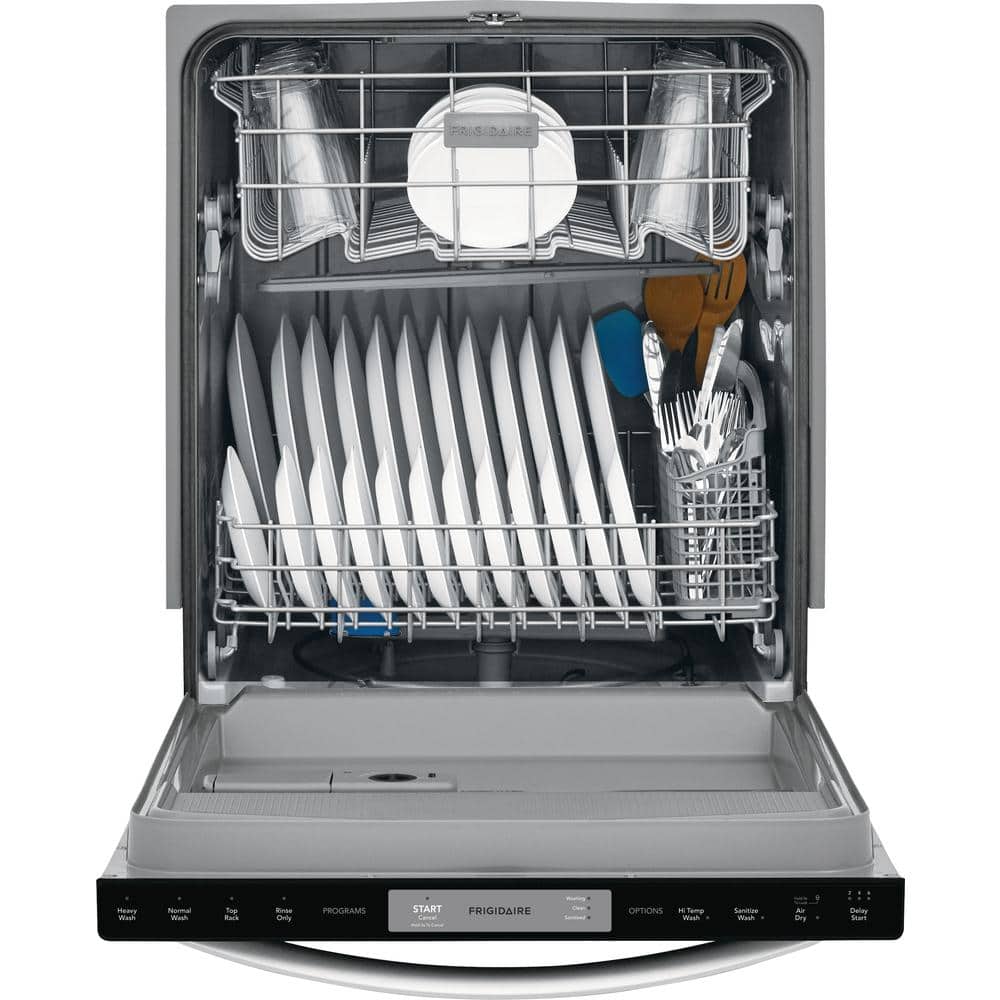 frigidaire 24 in. stainless steel top control built in tall tub dishwasher, energy star, 54 dba