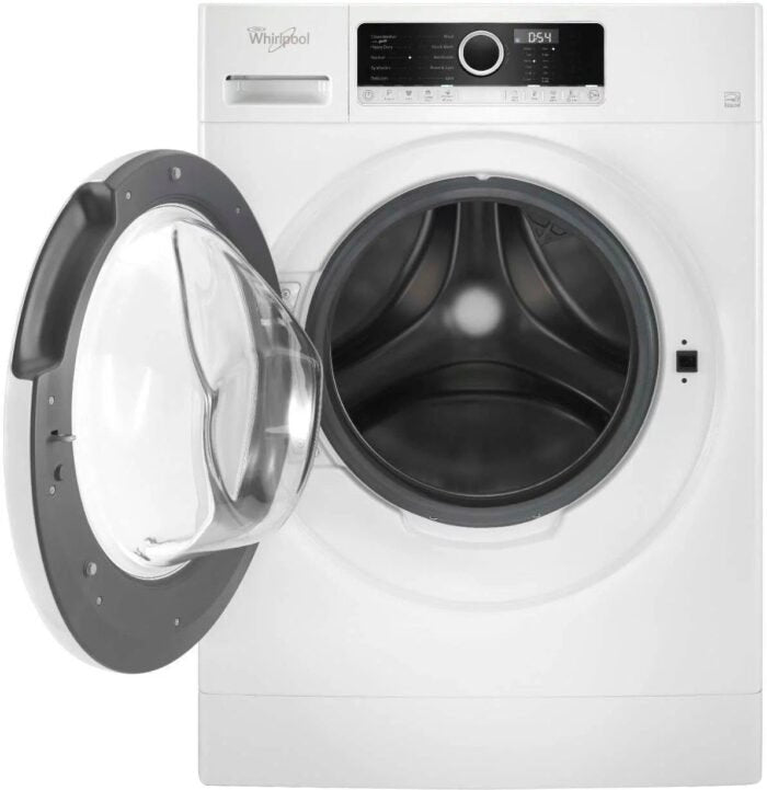 whirlpool – 1.9 cu. ft. high efficiency stackable front load washer with detergent dosing aid – white whirlpool – 1.9 cu. ft. high efficiency stackable front load washer with detergent dosing aid – white