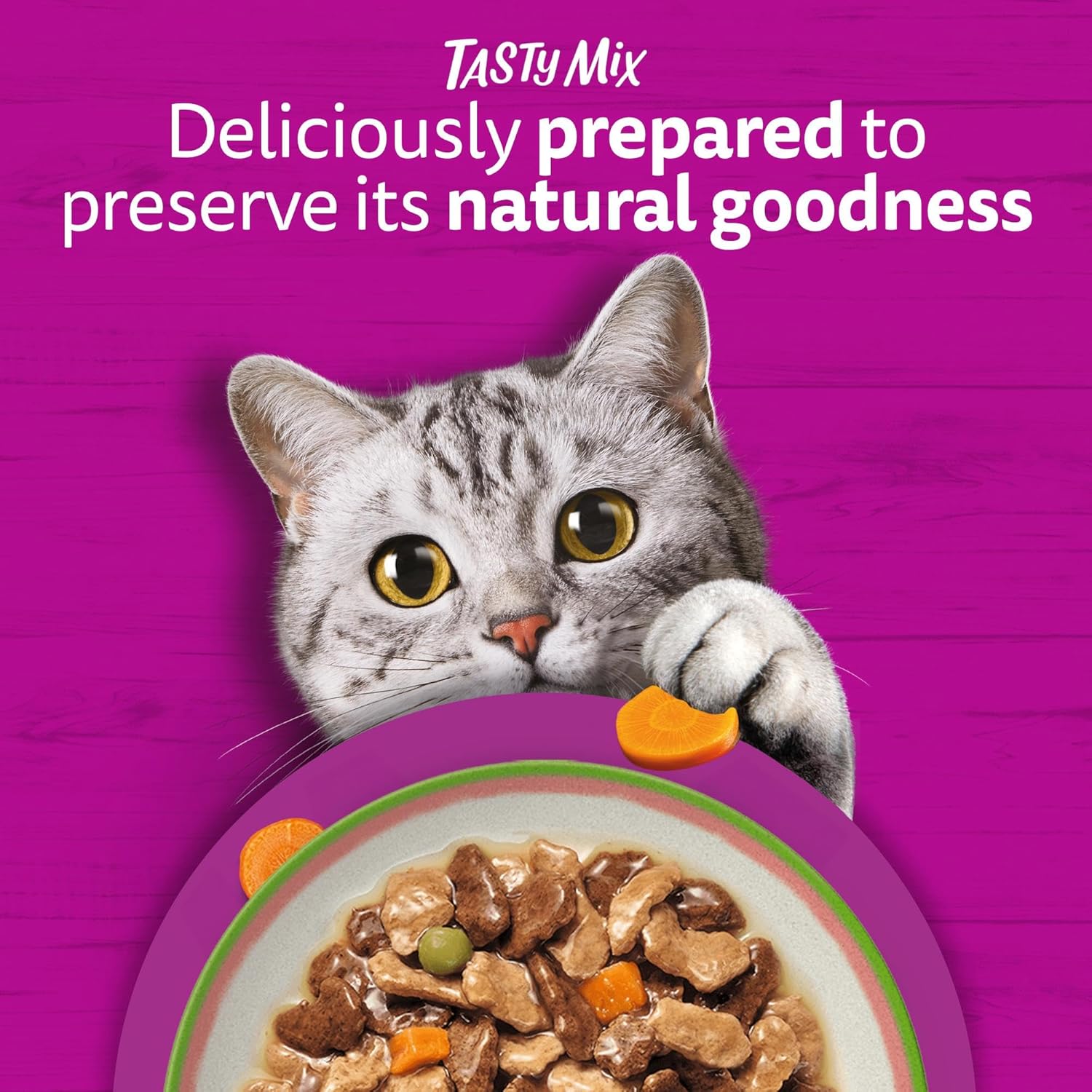 whiskas tasty mix 1+chef´s choice in gravy 40x85g pouches, adult cat food whiskas tasty mix 1+chef´s choice in gravy 40x85g pouches, adult cat food